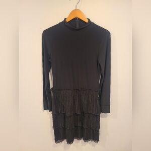 DKNY Pleated Tiered Dress, Size S